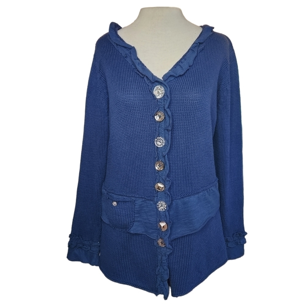 Pure Handknit Button Down Cardigan